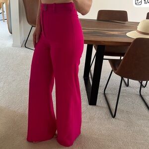 Zara Fuchsia  Dress Wide-Leg Pants